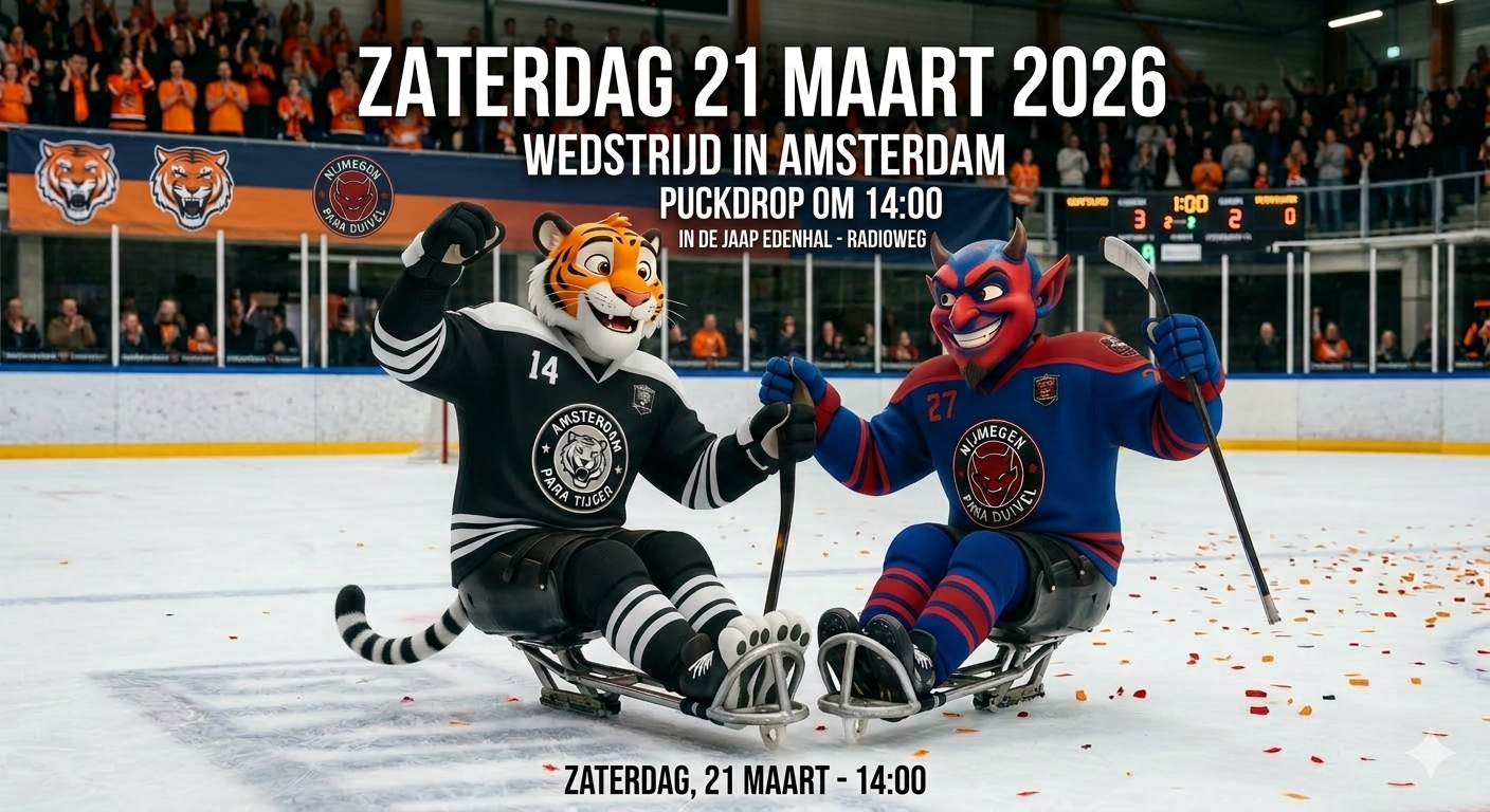 Amsterdam Tigers Para vs Nijmegen Devils Para zaterdag 21 maart 2026